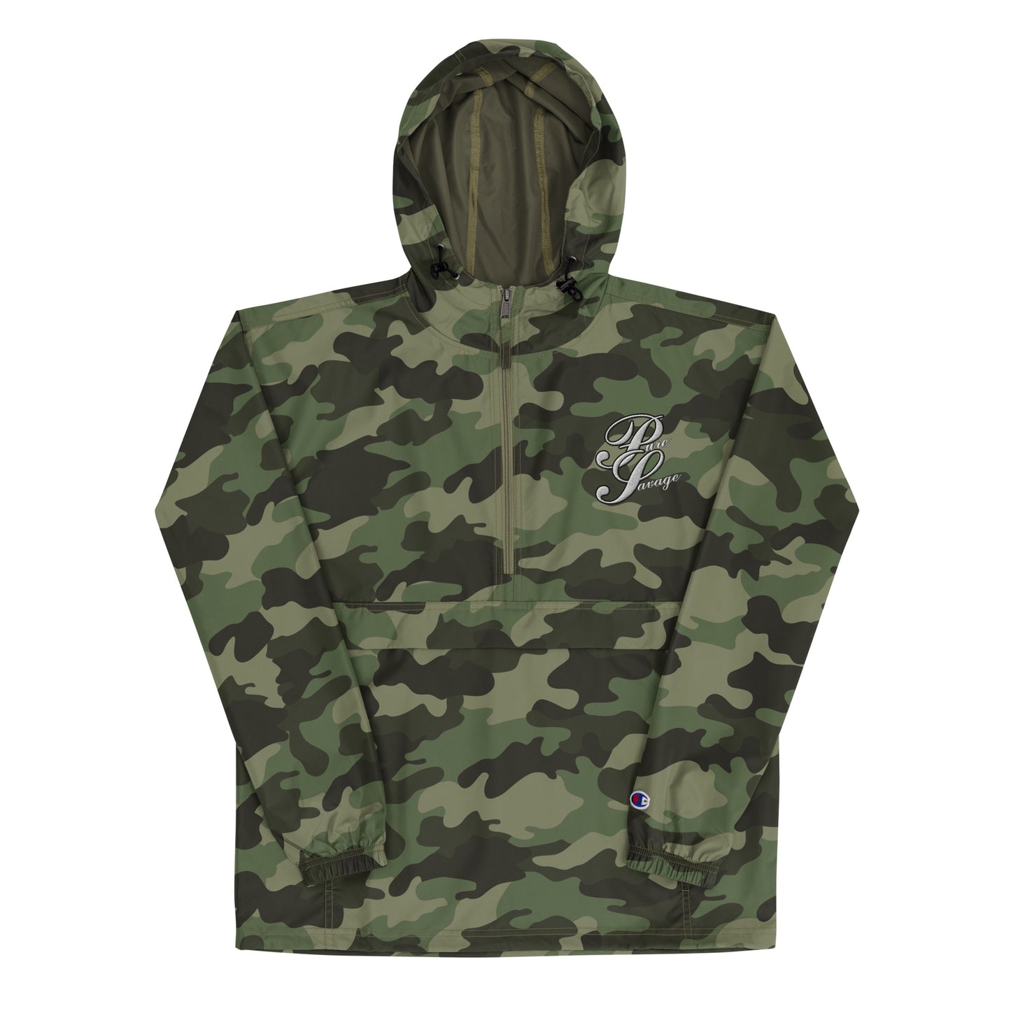 Pure Savage Embroidered Champion Packable Jacket
