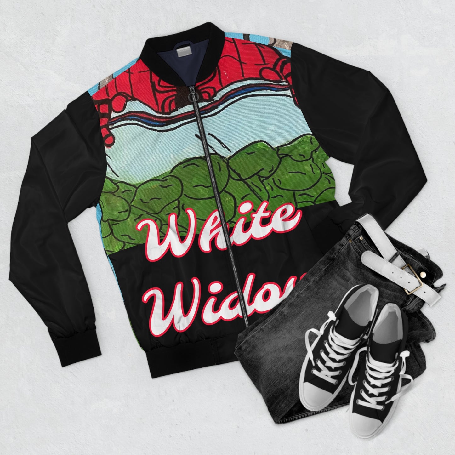 White Widow Bomber Jacket